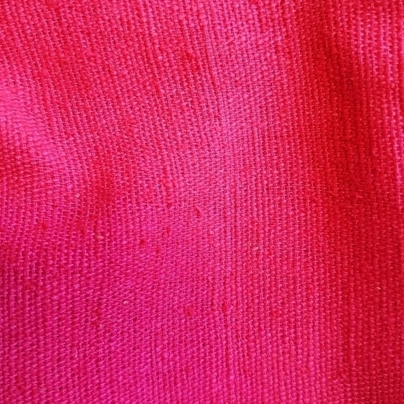 Handmade Pink Silk Ethnic Boho Pom Pom Tunic Dress - M - Picture 8 of 9